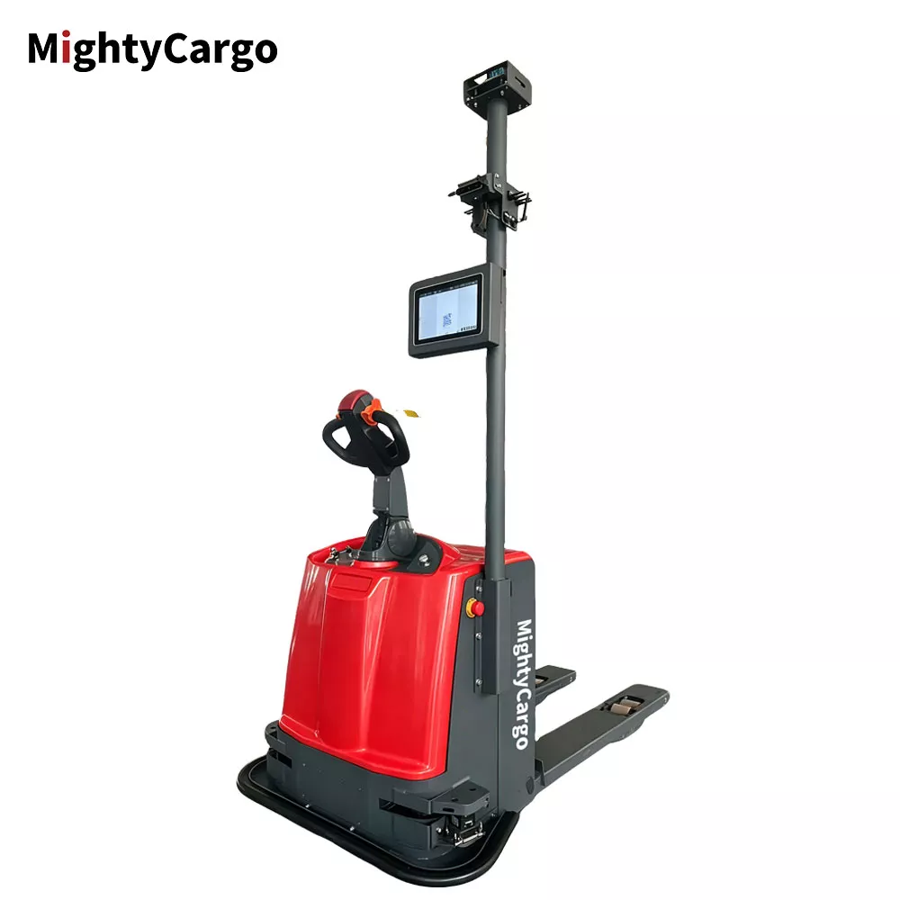 CBD20SE — лазерный AGV электроштабелёр для паллет, 2000 кг — фото, MightyCargo